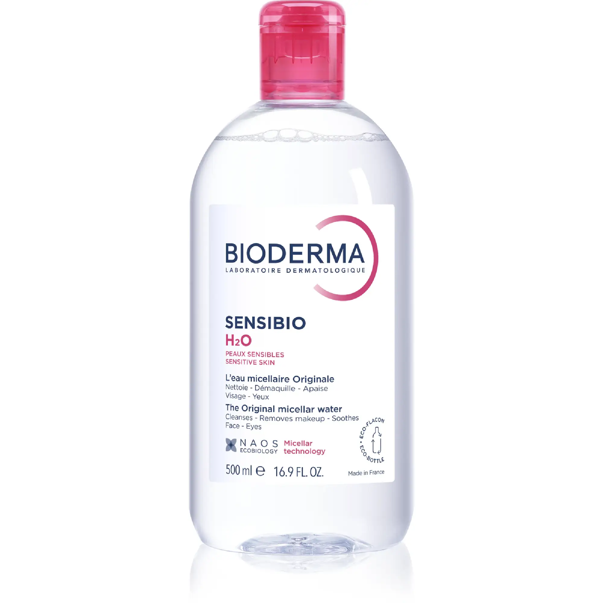 Bioderma Sensibio H2O, woda micelarna do skóry wrażliwej, 500 ml zdjęcie