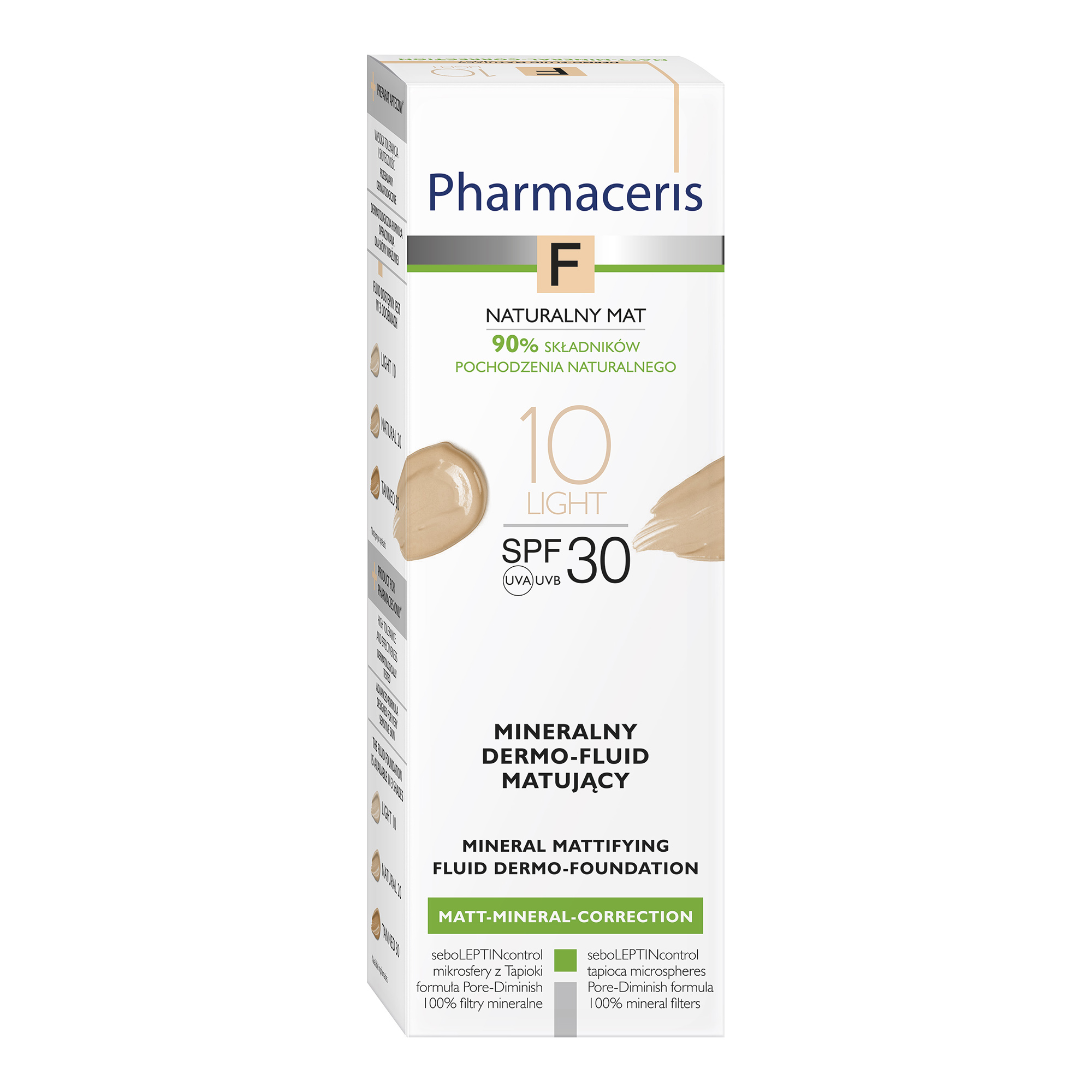 Pharmaceris F Mineralny dermo-fluid matujący Light 10, 30 ml  zdjęcie