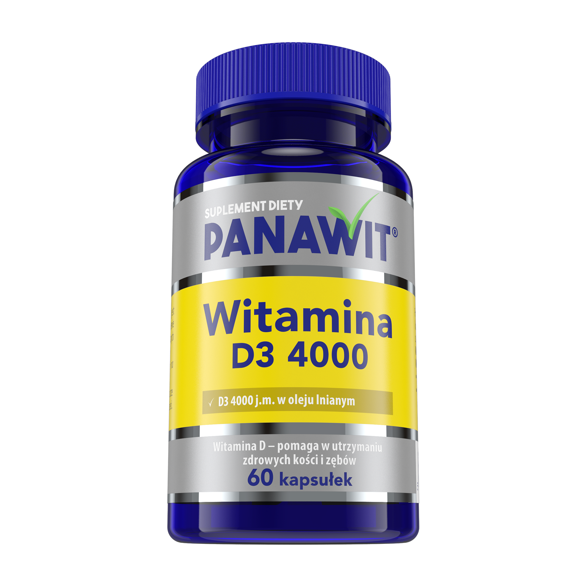 Panawit Witamina D3 4000, kapsułki, 60 sztuk