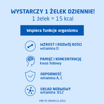 Vibovit Dino, żelki o smaku owocowym, 50 sztuk