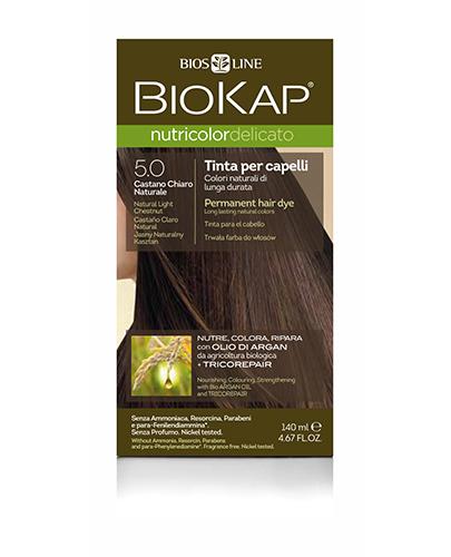 BioKap Nutricolor Delicato Farba do włosów 5.0 Jasny Naturalny Kasztan - 140 ml - cena. opinie, właściwości  zdjęcie