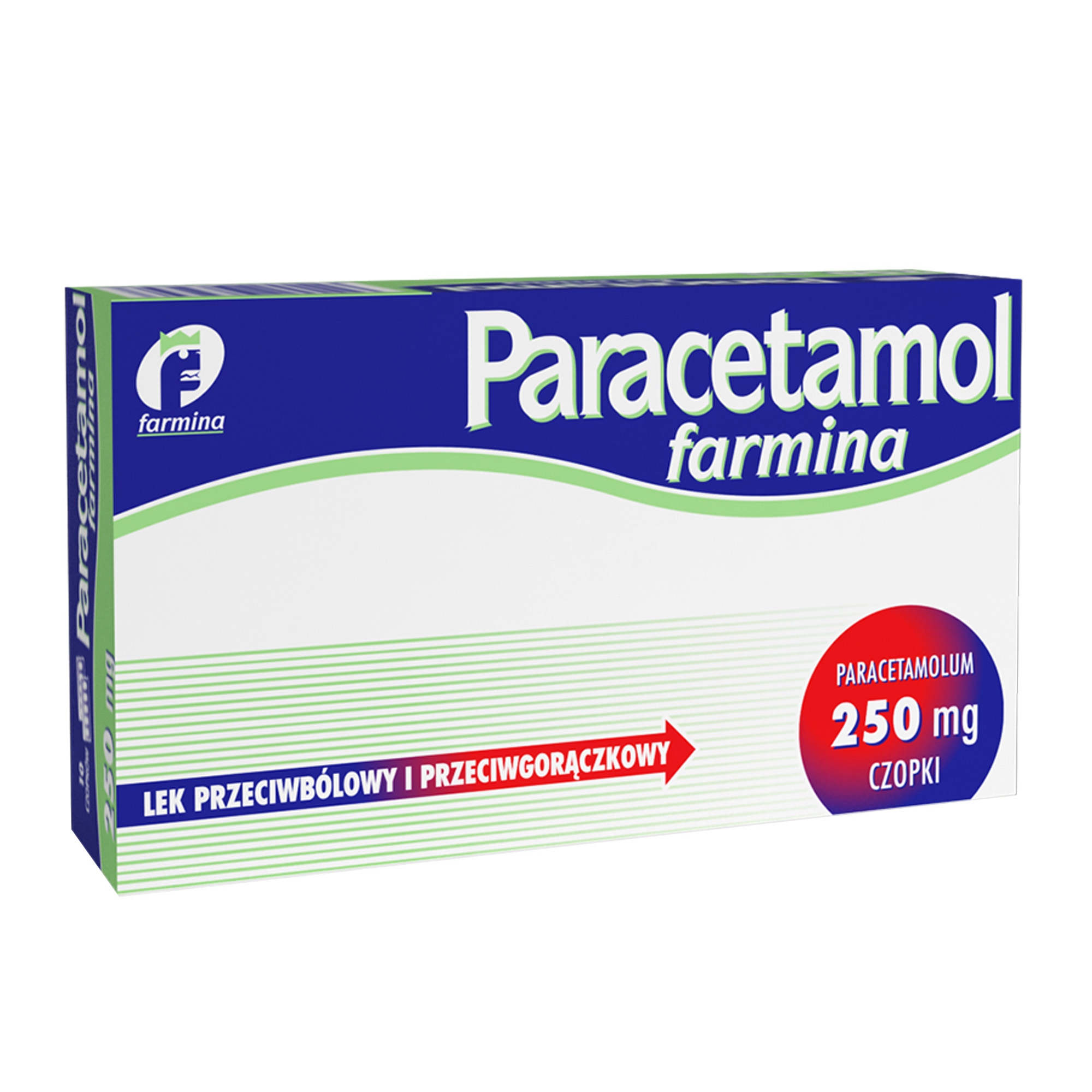 Paracetamol Farmina 250 mg 10 czopków zdjęcie