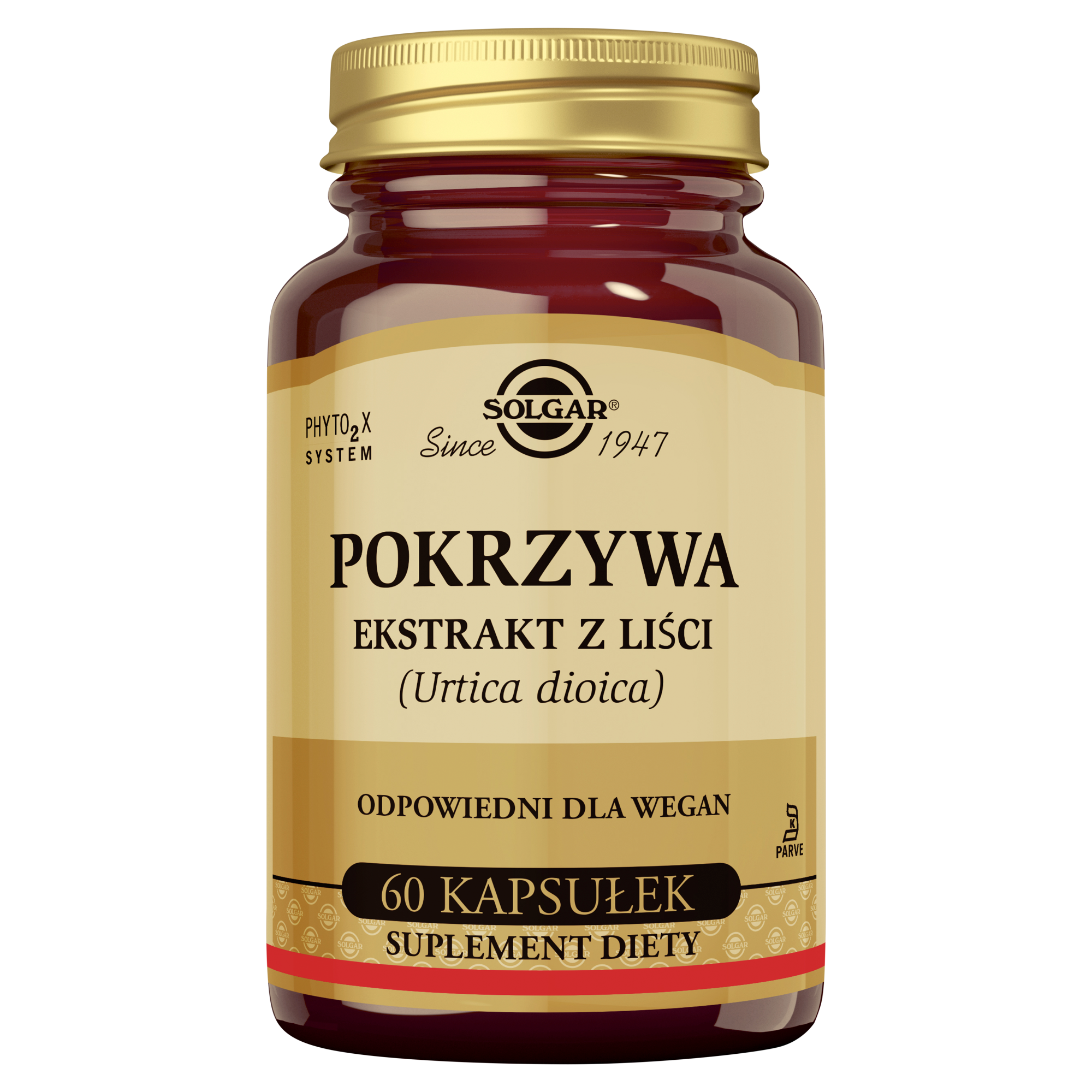 SOLGAR Pokrzywa wyciąg z liści 60 kapsułek  zdjęcie