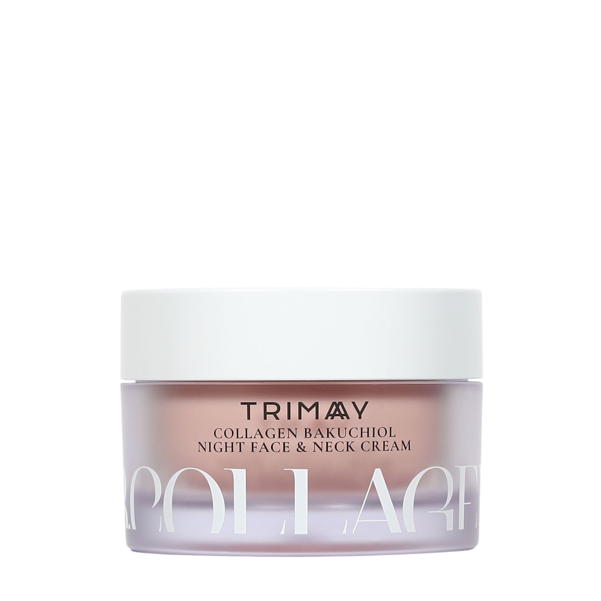Trimay, krem na noc do twarzy i szyi z kolagenem i bakuchiolem, 50 ml