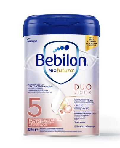 Bebilon Profutura Duobiotik 5 Junior dla przedszkolaka, odżywcza formuła na bazie mleka, 800 g zdjęcie