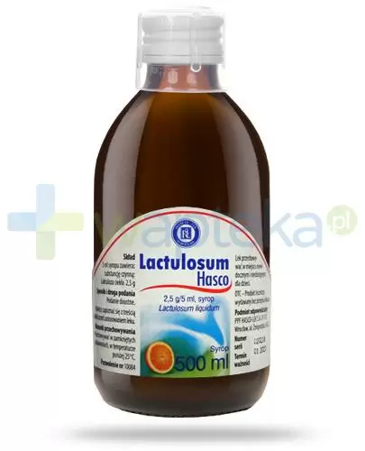 Hasco Lactulosum, 2,5g/5ml Lactulosum liquidum, syrop 500 ml zdjęcie