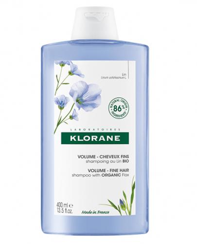 Klorane Szampon z Organicznym Lnem, 400 ml, cena, opinie, skład zdjęcie