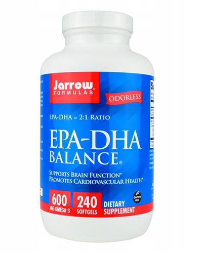 Jarrow Formulas EPA-DHA Balance 600 mg - 240 kaps. - cena, opinie, składniki zdjęcie