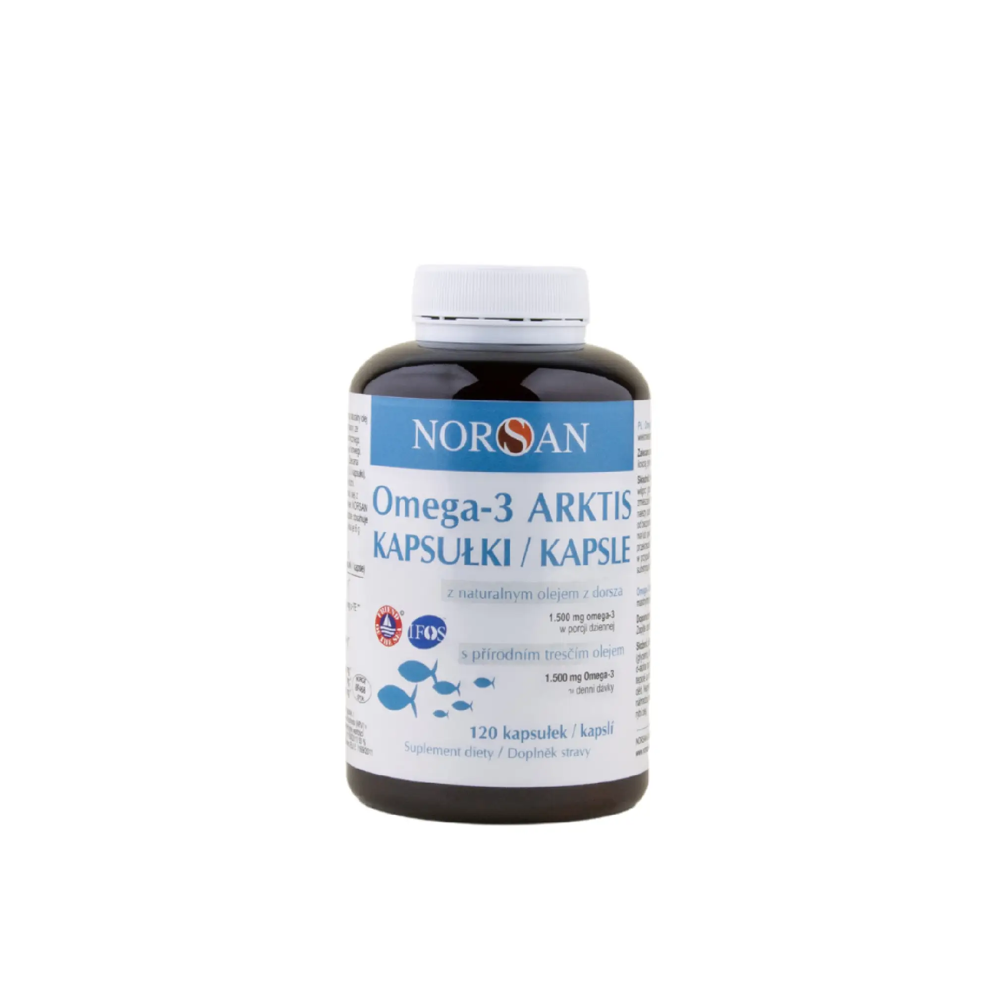 Norsan Omega-3 Arktis z olejem z dorsza, 120 kapsułek zdjęcie