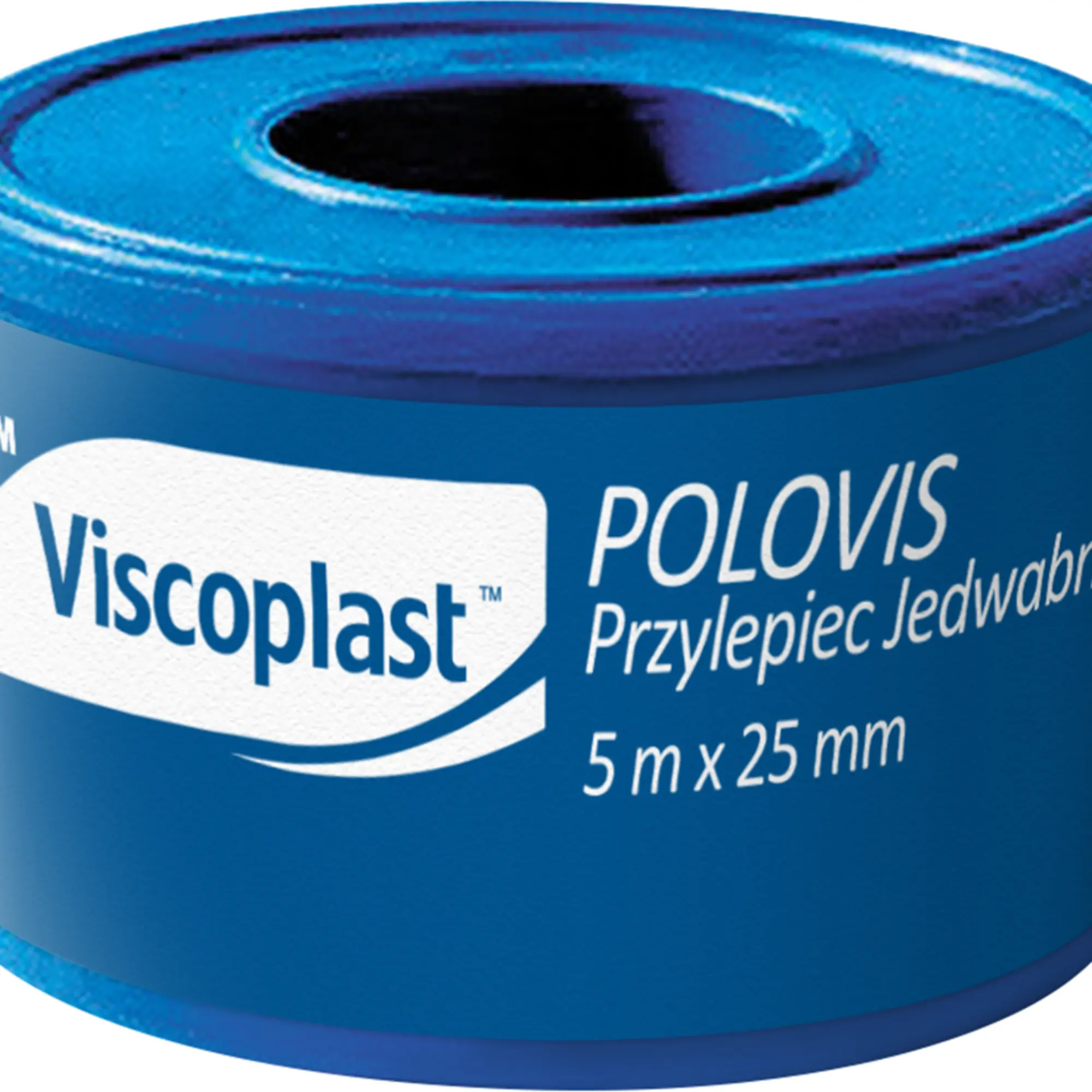 Viscoplast Polovis przylepiec jedwabny 5m x 25mm 1 sztuka zdjęcie