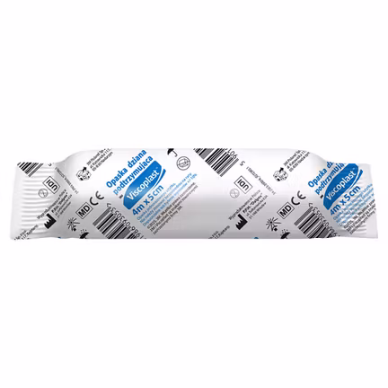 Viscoplast Opaska dziana podtrzymująca 4 m x 5 cm, 1 sztuka zdjęcie