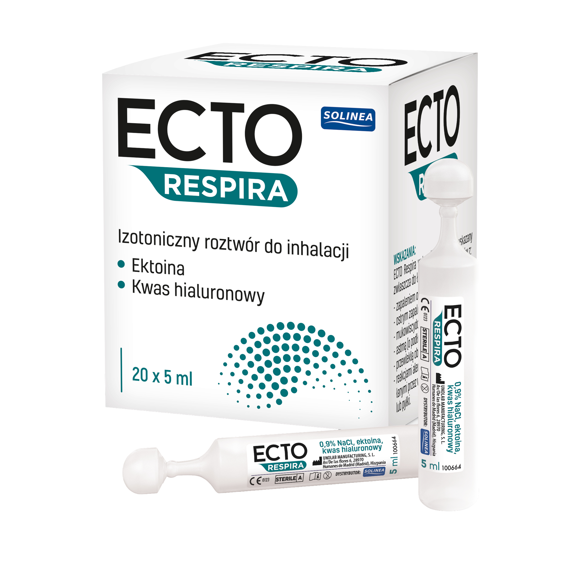 Ecto Respira, roztwór do inhalacji, 20 ampułek po 5 ml zdjęcie