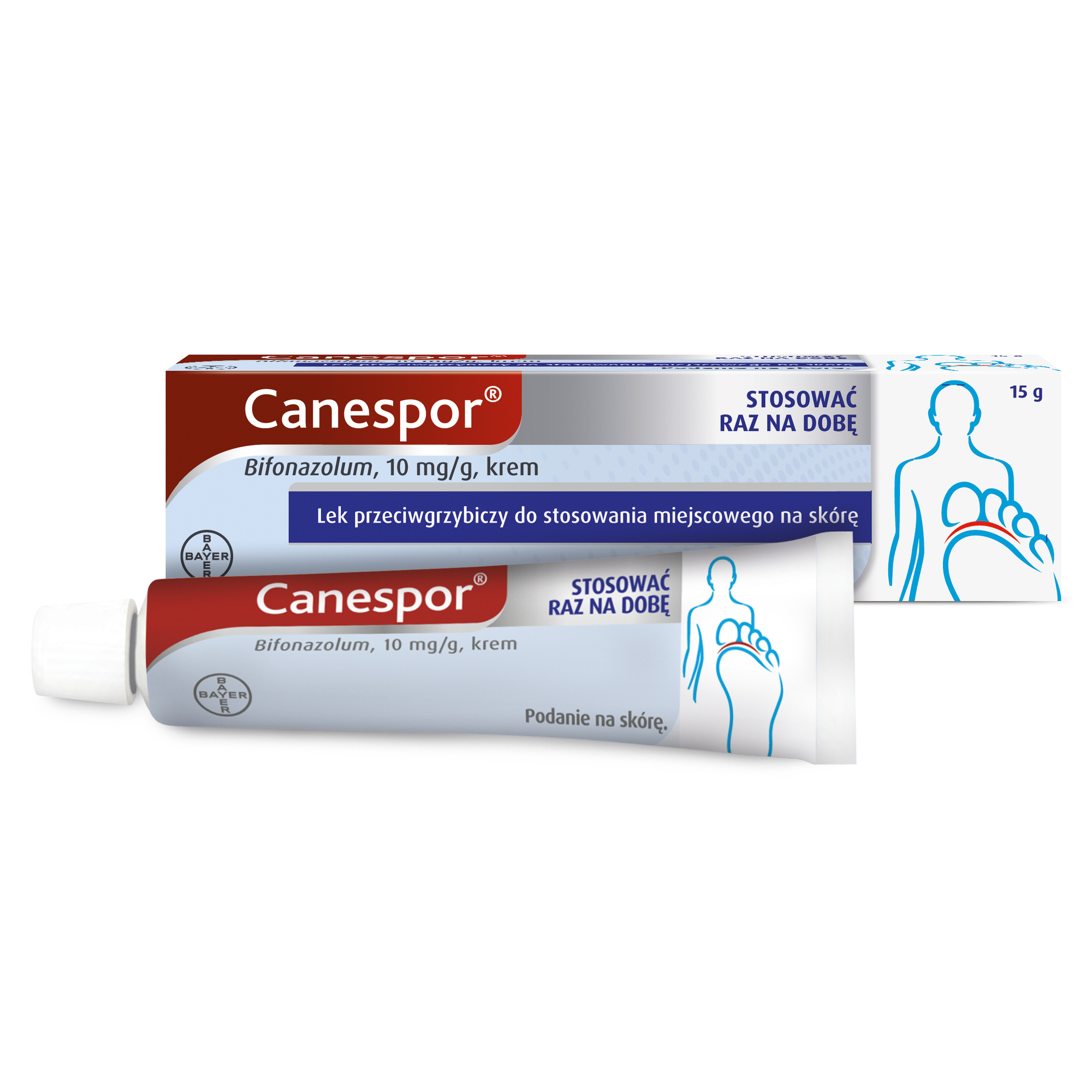Canespor 10mg/g krem przeciwgrzybiczy z bifonazolem 15 g