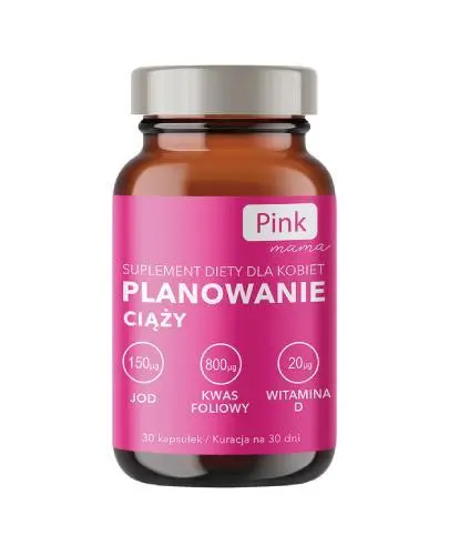 Pink Mama Planowanie ciąży, kapsułki, 30 sztuk zdjęcie