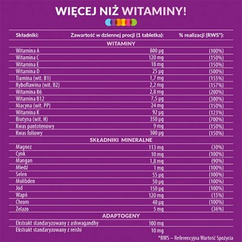 Vigor Multiwitamina Ona 50+, 90 tabletek