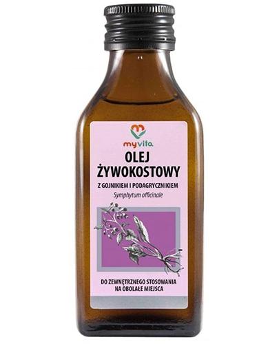 MyVita Olej żywokostowy z gojnikiem i podagrycznikiem, 100 ml, cena, opinie, skład zdjęcie
