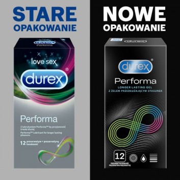 DUREX PERFORMA Prezerwatywy z substancją przedłużającą stosunek - 12 szt.