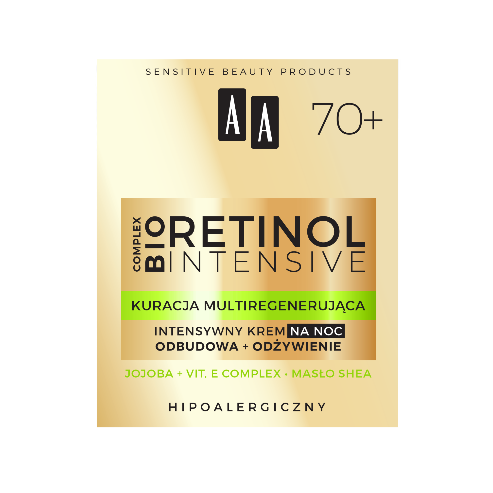 AA Retinol Intensive 70+ intensywny krem na noc odbudowa+odżywienie, 50 ml zdjęcie