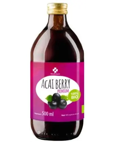 MedFuture Acai Berry Premium Bio 100% sok 500 ml zdjęcie