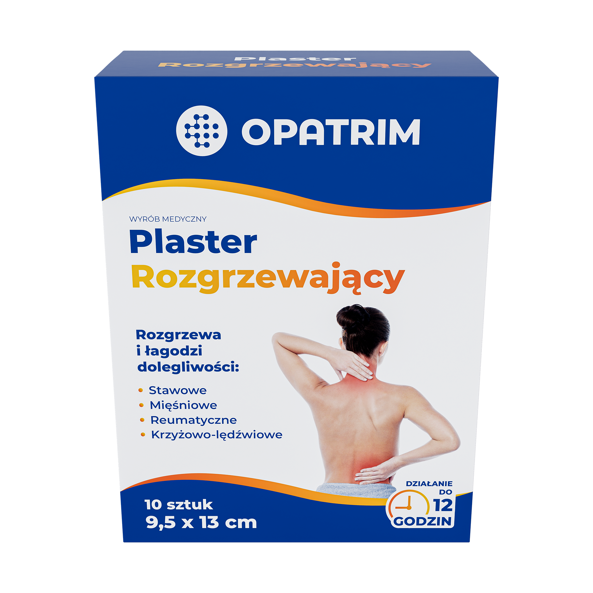 Plaster rozgrzewający ze sproszkowanym żelazem, węglem aktywnym i wermikulitem, 1 sztuka