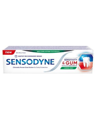 Sensodyne Nadwrażliwość & Dziąsła Caring Mint Pasta do zębów 75 ml zdjęcie