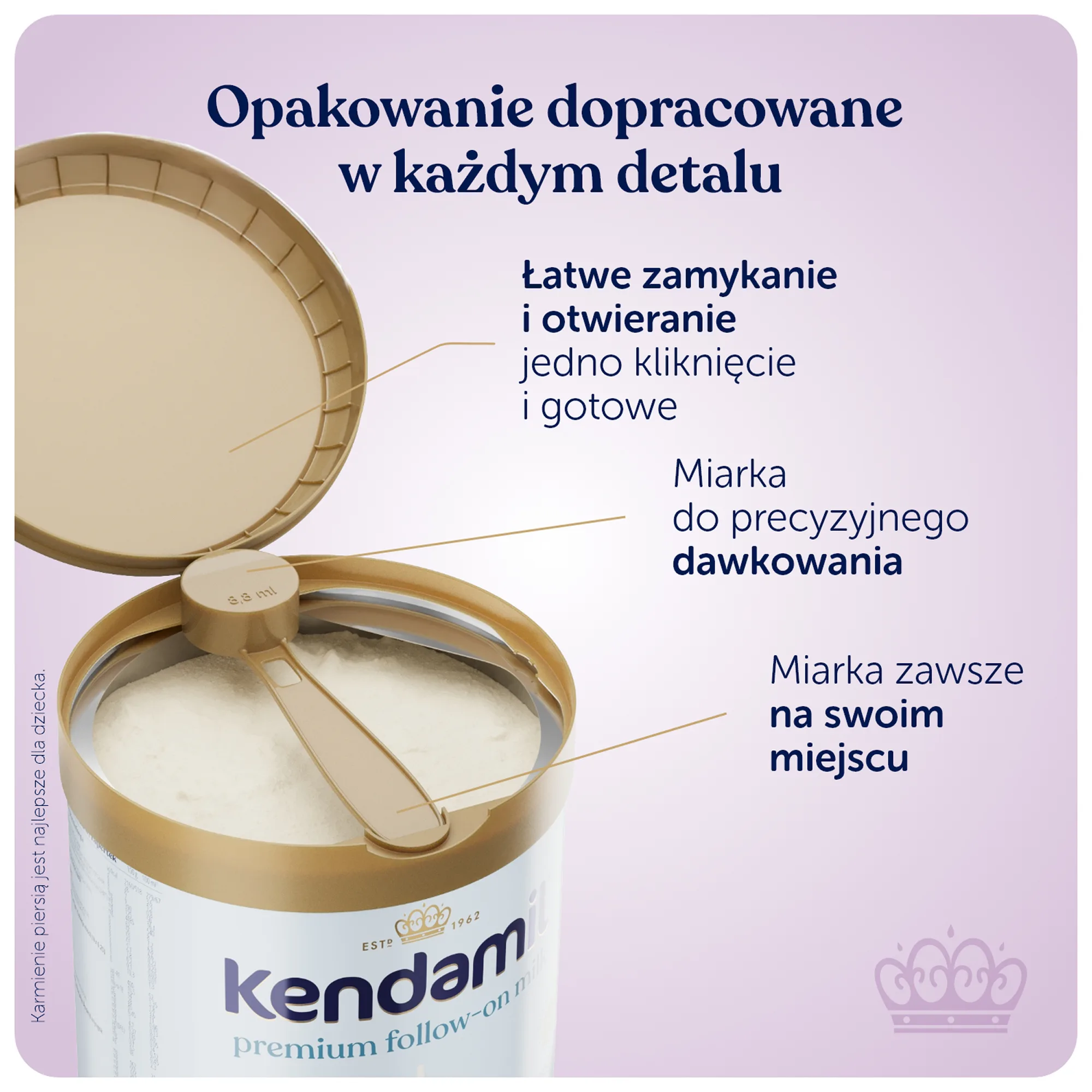 Kendamil Premium 2 HMO+ mleko następne 800 g