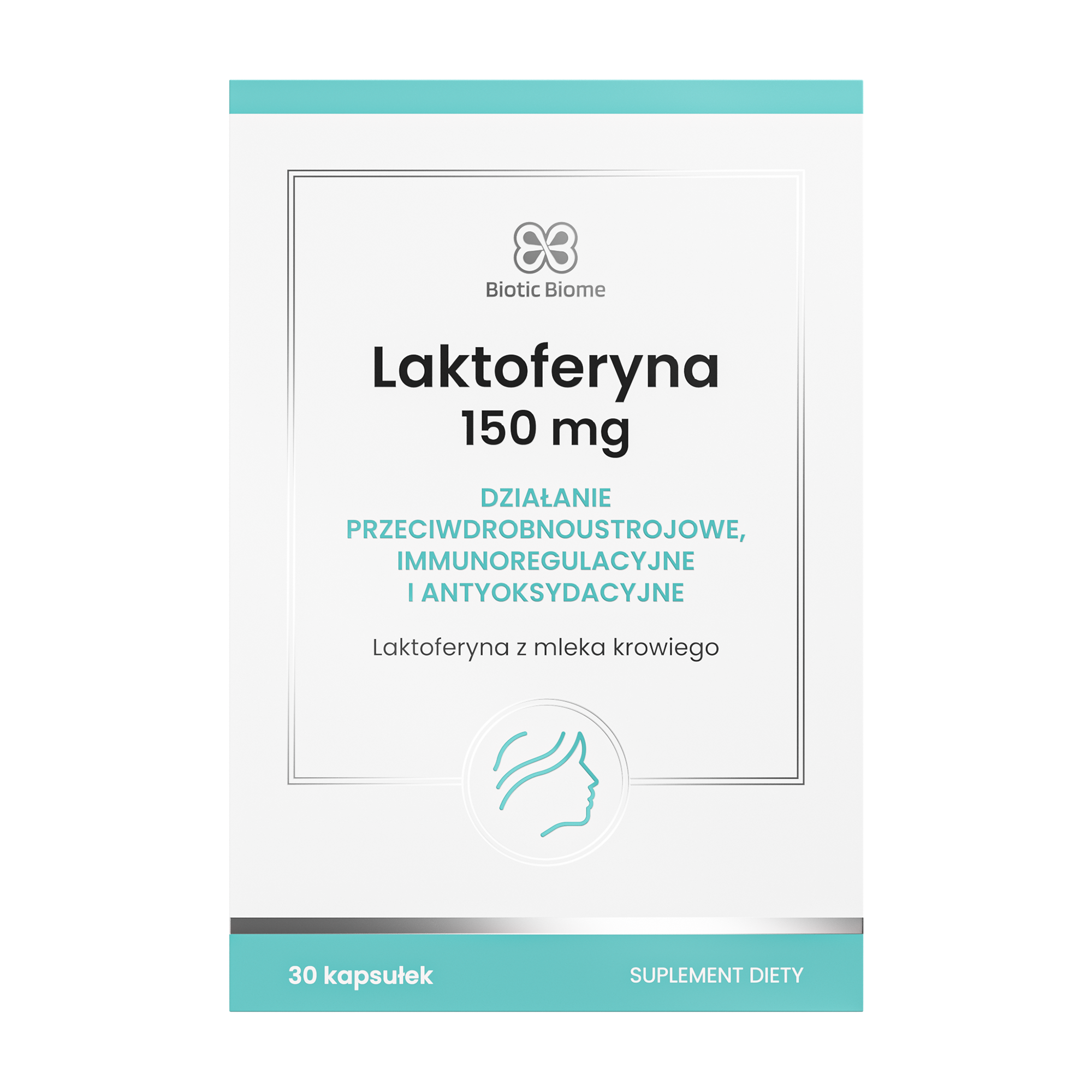 Biotic Biome Laktoferyna 150 mg, kapsułki, 30 sztuk zdjęcie