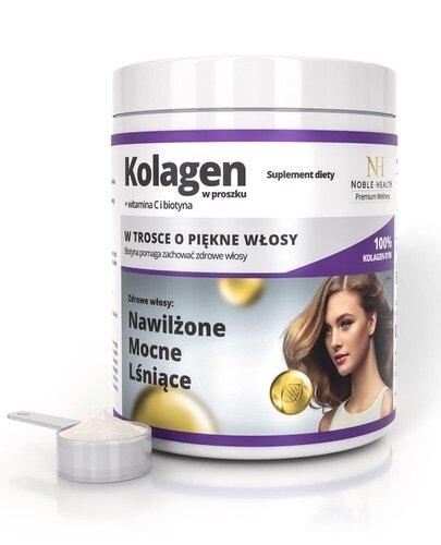 Noble Health Kolagen w proszku z biotyną i witaminą C 100 g  zdjęcie