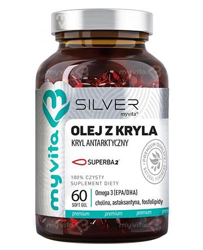 MyVita Silver Olej z kryla, 60 kaps., cena, opinie, stosowanie zdjęcie