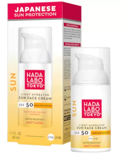 Hada Labo Tokyo Sun wodoodporny nawilżający krem do twarzy SPF50 50 ml zdjęcie