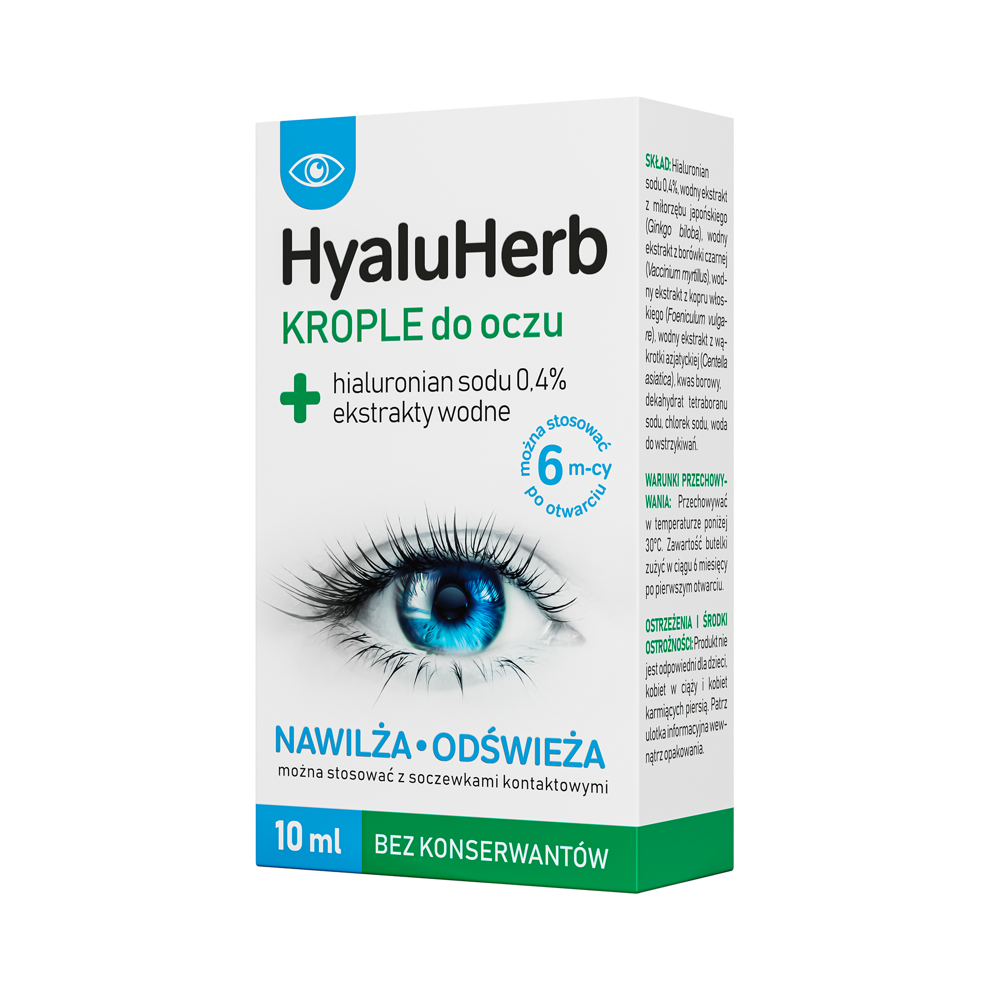HyaluHerb Krople do oczu, 10 ml