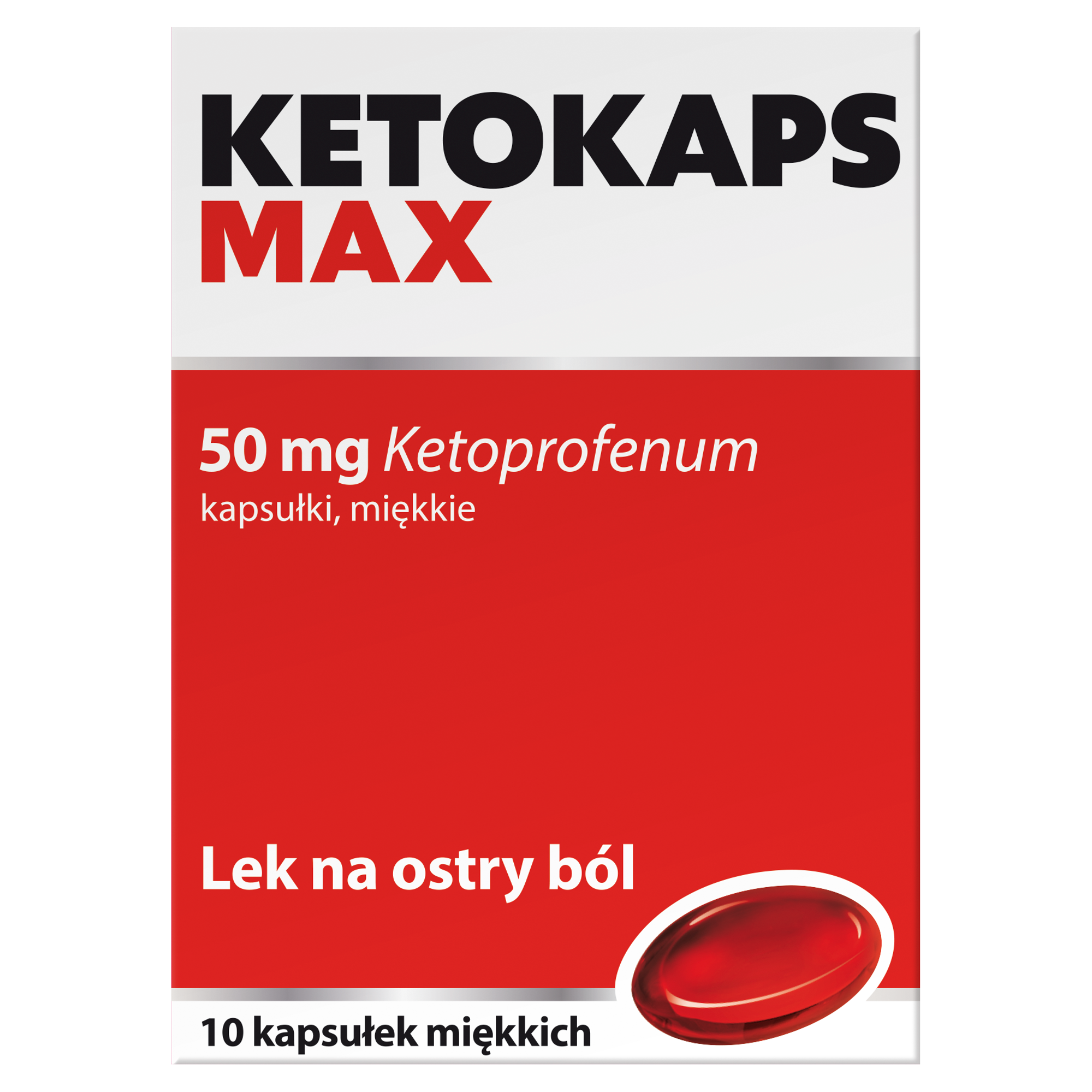 Ketokaps Max 50 mg - 10 kaps., na ostry ból zdjęcie
