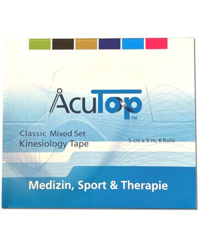 AcuTop Classic Kinesiology Tape 5 cm x 5 m, 6 rolek zdjęcie