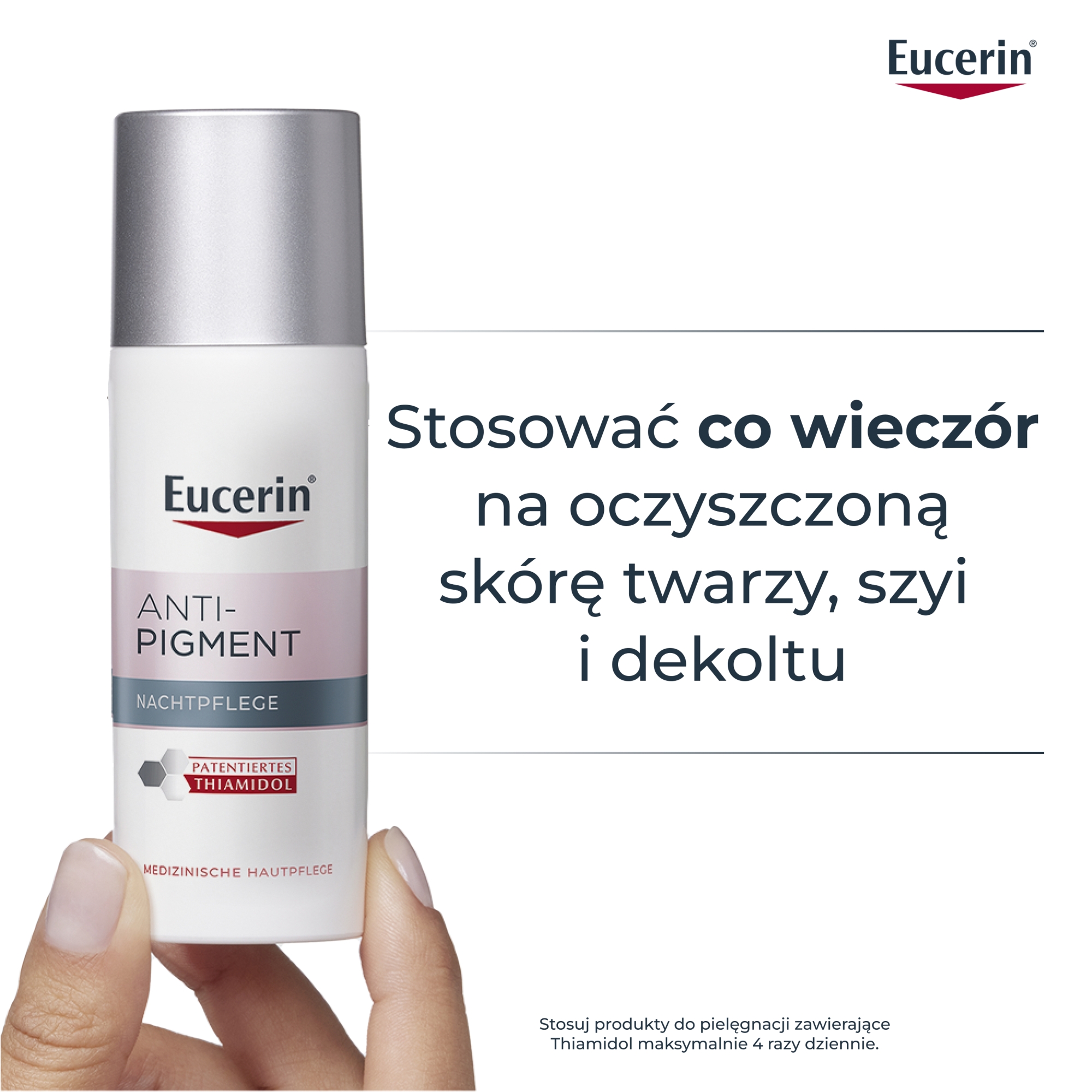 Eucerin, Anti-Pigment, krem na noc z Thiamidolem, przeciw przebarwieniom, 50 ml