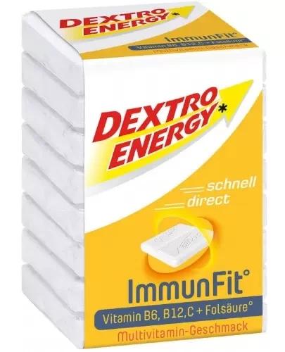 Dextro Energy ImmunFit z witaminą C o smaku multiwitaminy glukoza, pastylki, 8 sztuk zdjęcie