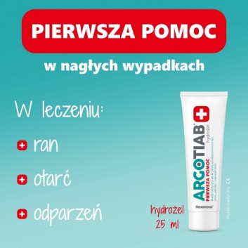Argotiab hydrożel pierwsza pomoc 25 ml