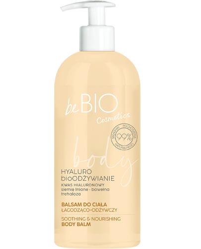 BeBio Hyaluro BIOodżywienie Naturalny balsam do ciała łagodząco-odżywczy Siemię lniane + Bawełna, 350 ml zdjęcie