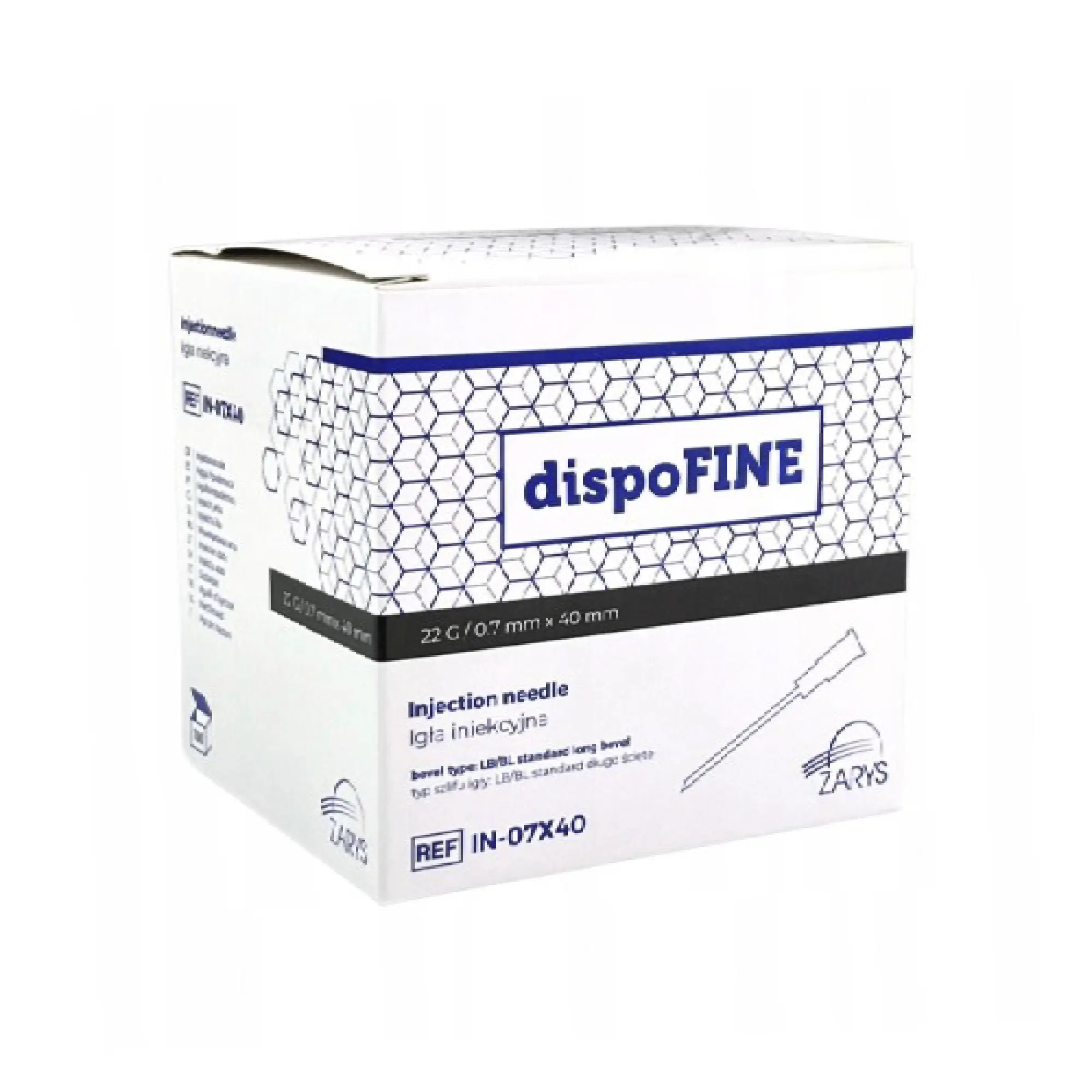 dispoFine Igła iniekcyjna 22G 0,7 x 40 mm, 100 sztuk