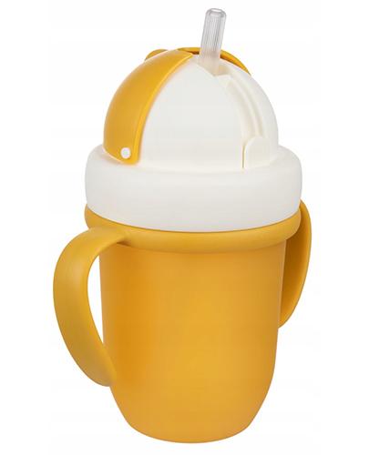 Canpol Babies Kubek ze składaną rurką silikonową 9m+ kolor żółty 56/522 - 210 ml zdjęcie
