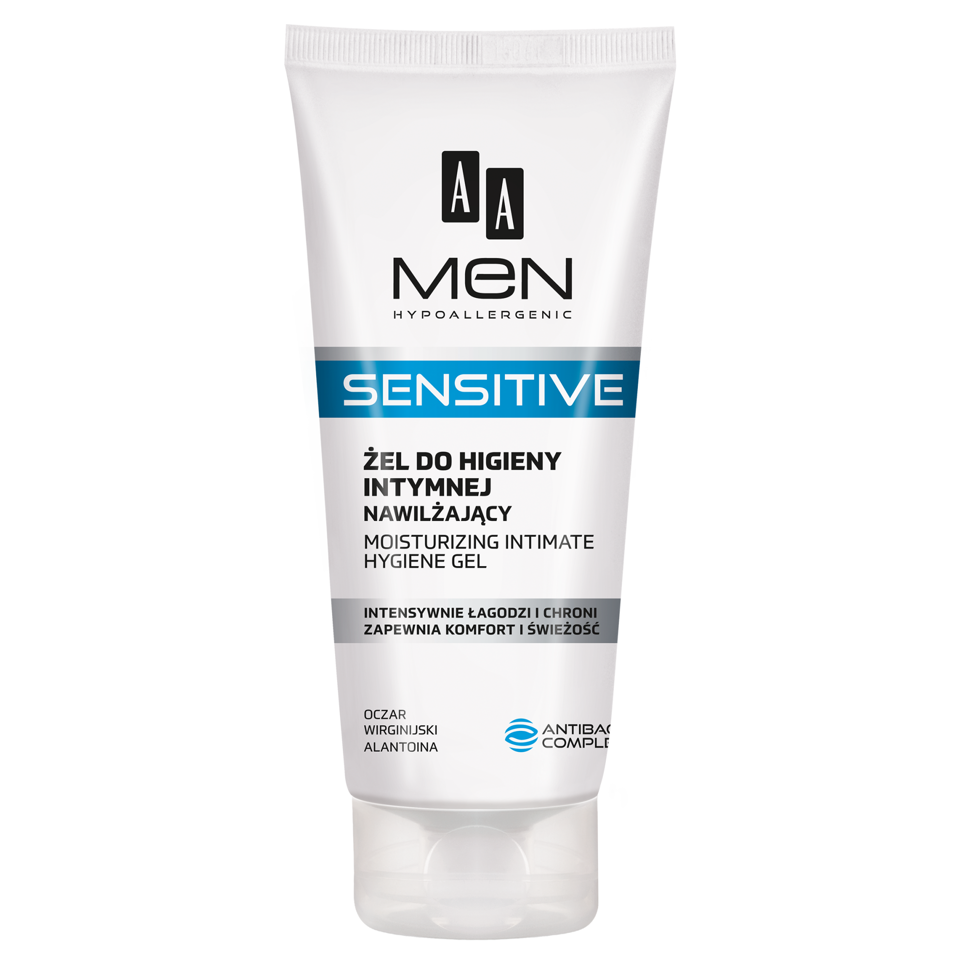 AA Men Sensitive żel do higieny intymnej nawilżający do skóry bardzo wrażliwej, 200 ml zdjęcie