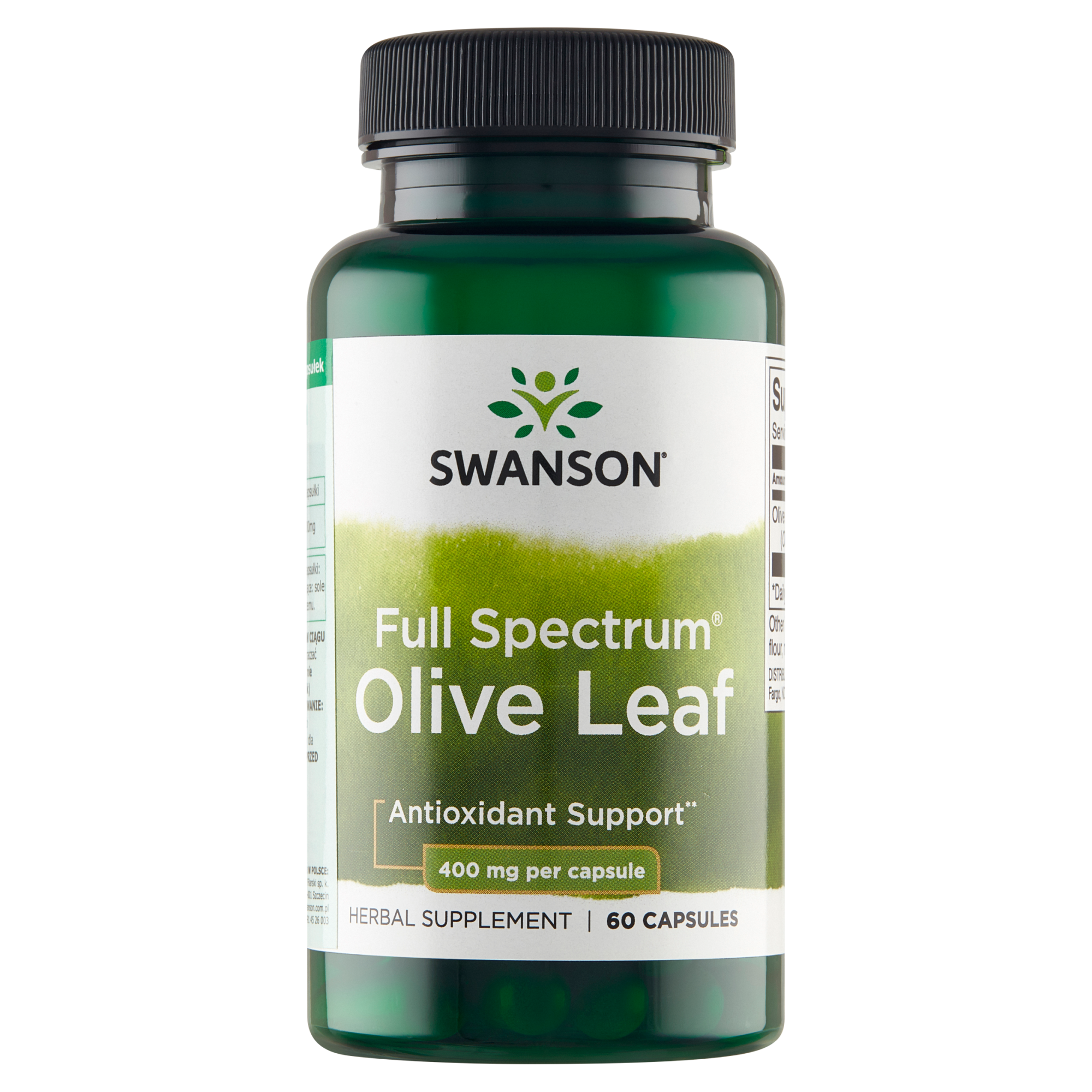 SWANSON Full Spectrum Olive Leaf - 60 kaps. zdjęcie