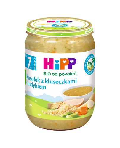 HiPP BIO od pokoleń, Rosołek z kluseczkami i indykiem, po 7. m-cu, 190 g zdjęcie
