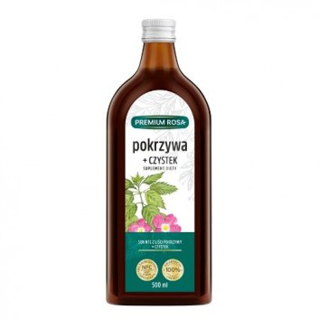 Premium Rosa Sok Pokrzywa + Czystek, 500 ml, cena, opinie, wskazania