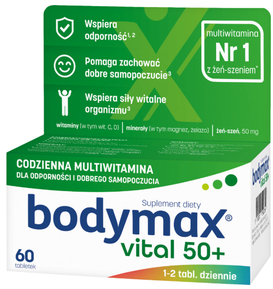 Bodymax Vital 50+, 60 tabletek zdjęcie