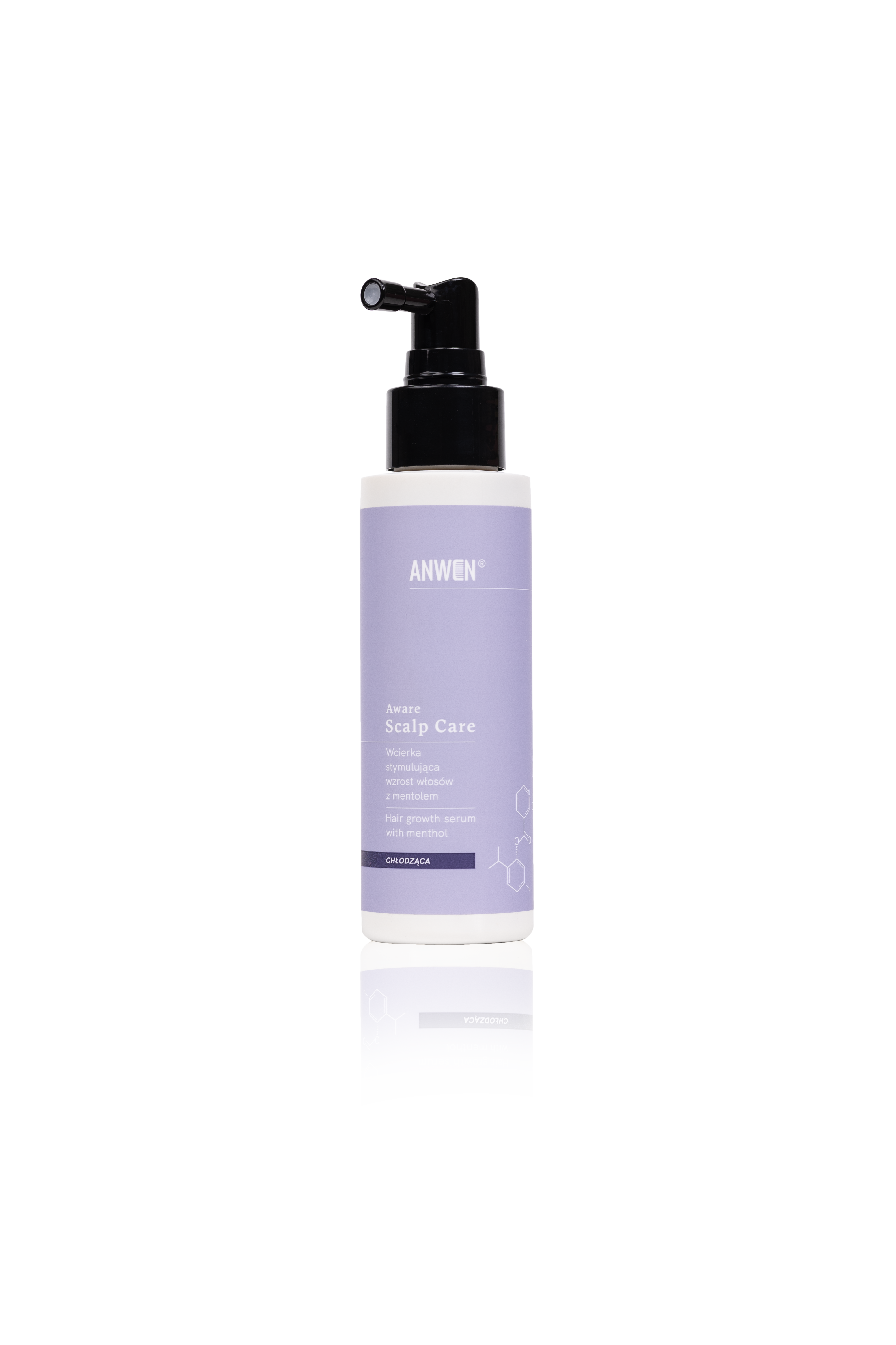 Anwen Aware Scalp Care, wcierka stymulująca wzrost włosów z mentolem, 100 ml zdjęcie