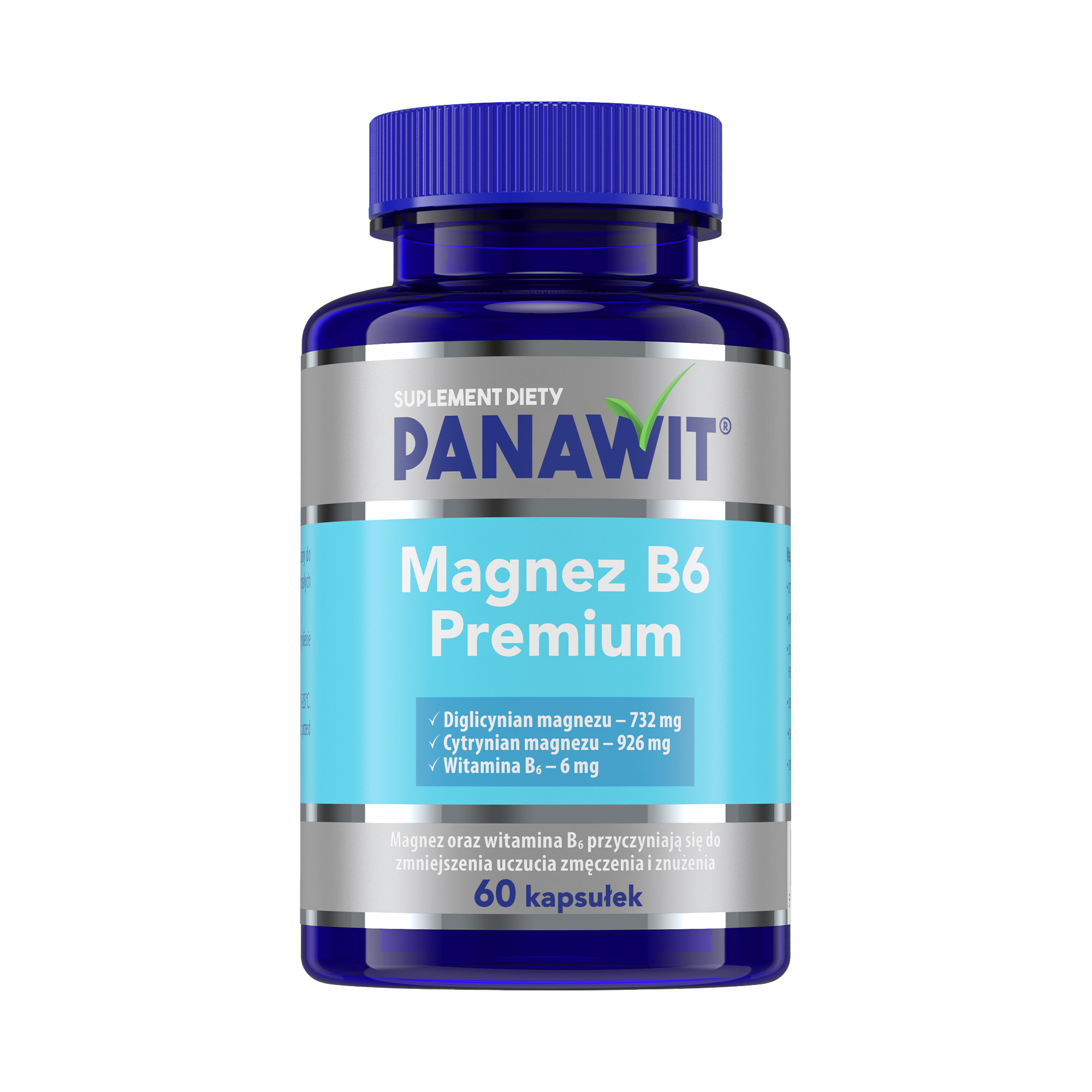 Panawit Magnez B6 Premium, kapsułki, 60 sztuk zdjęcie