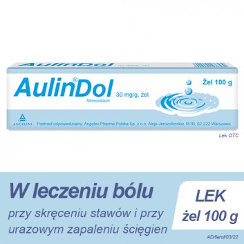 Aulindol Żel 30 mg/g - 100 g - cena, opinie, wskazania