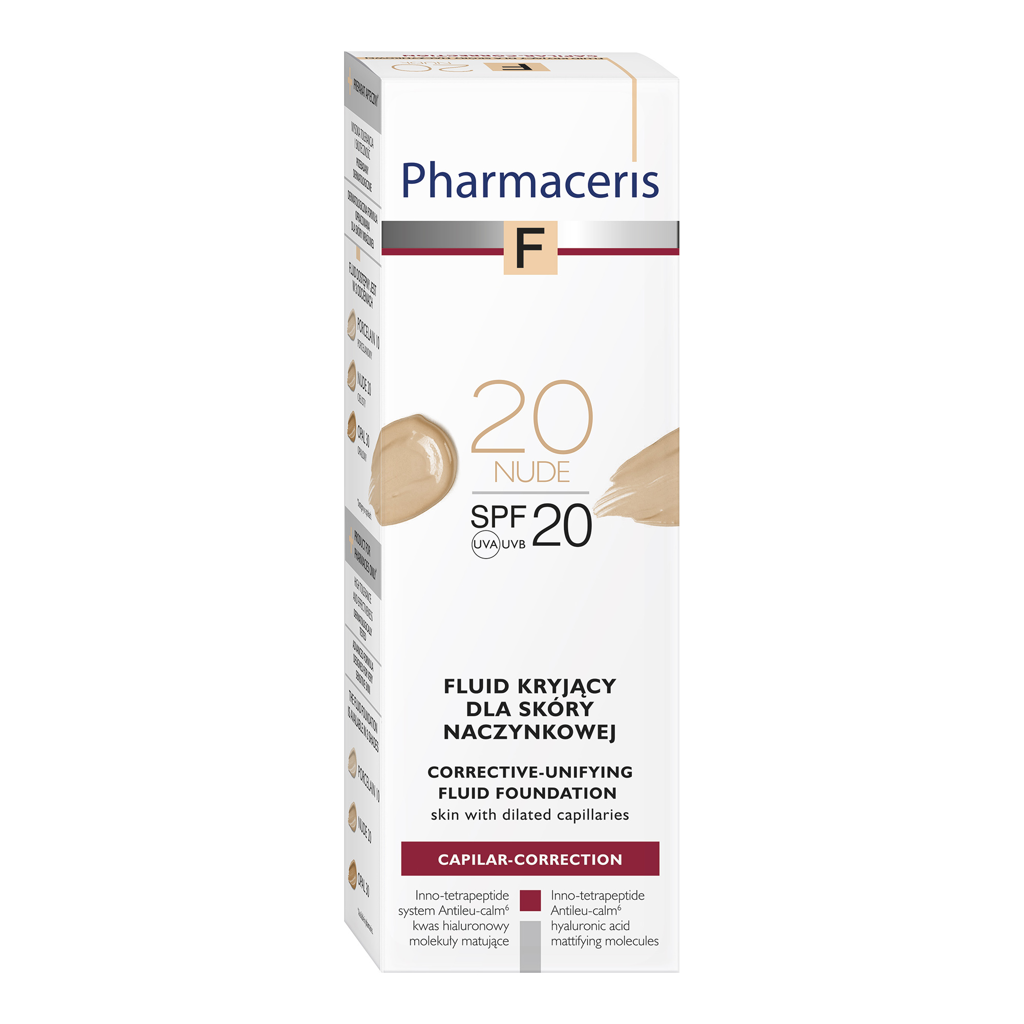 Pharmaceris F Capilar-Correction 20 Nude fluid kryjący SPF20 dla skóry naczynkowej 30 ml