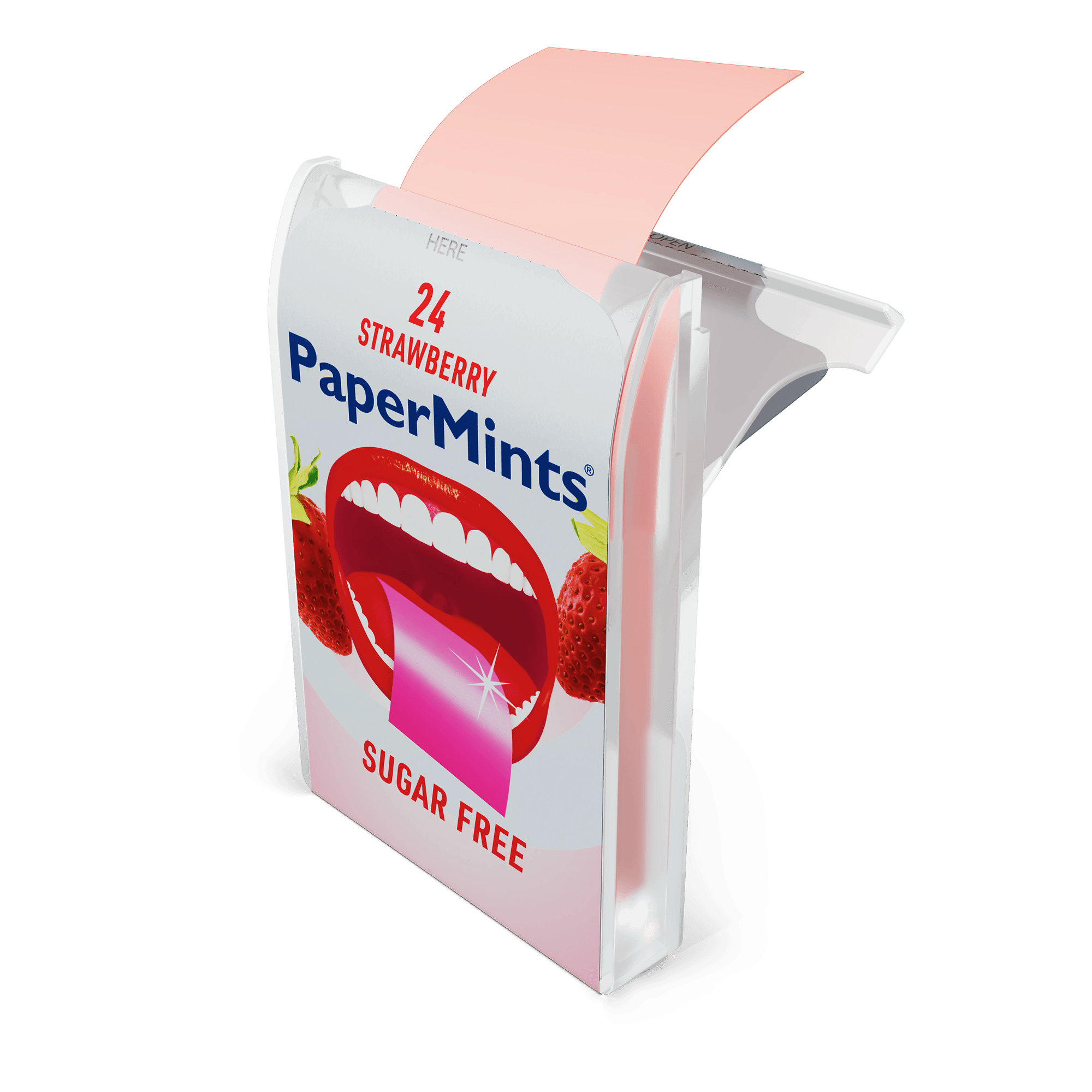 PaperMints Listki truskawkowe odświeżające oddech, 24 sztuki zdjęcie