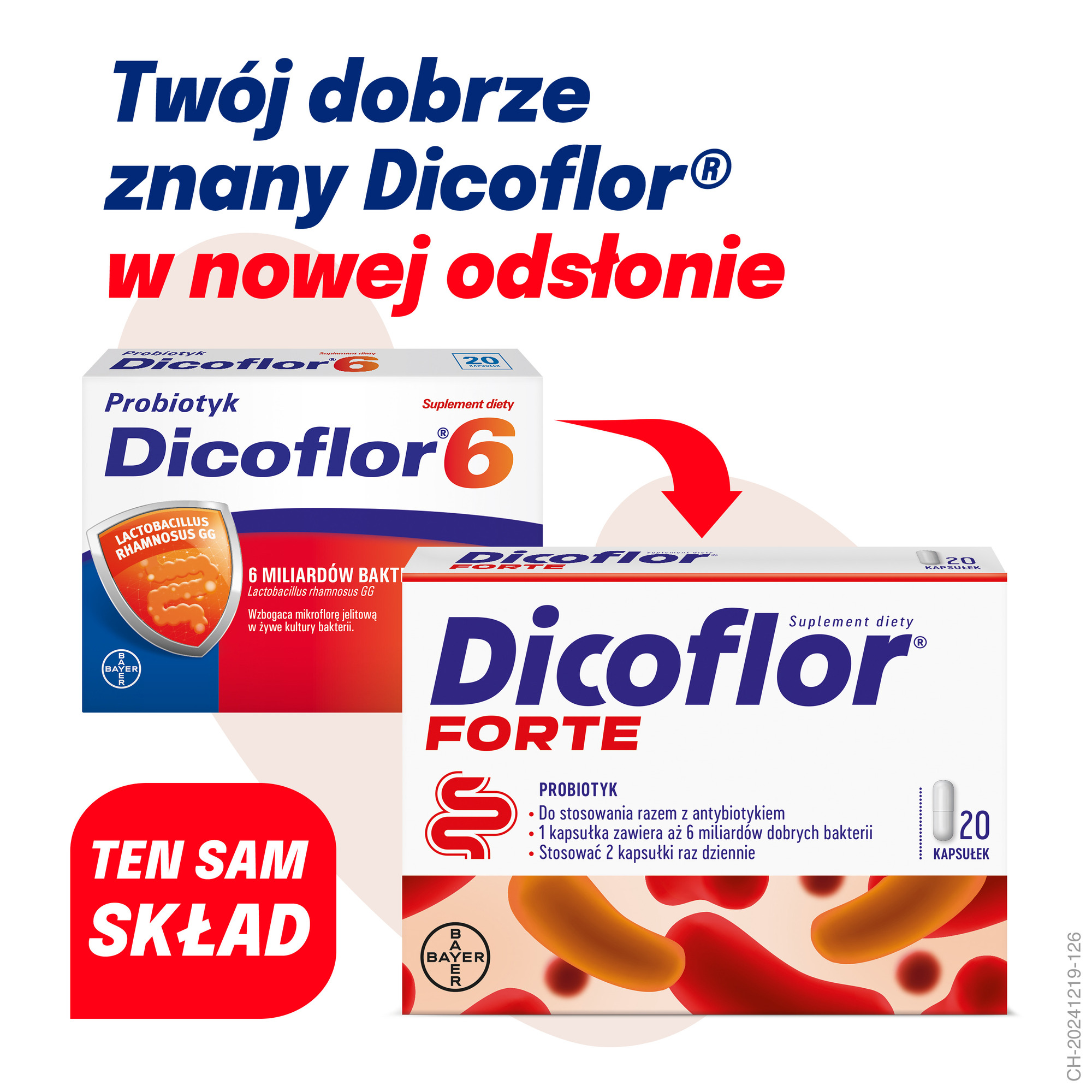 Dicoflor Forte, kapsułki, 20 kapsułek